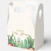 Waterverf Desert Cactus Garden Baby shower Bedankdoosjes (Open)