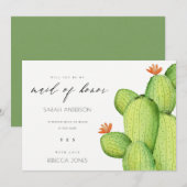 WATERVERF DESERT CACTUS-STROOM GEMAAKT UIT HONOR KAART (Voorkant / Achterkant)