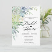 Waterverf Desert Succulents Script Vrijgezellenfee Kaart (Staand voorkant)