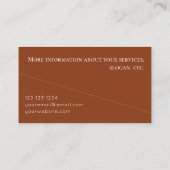 Waterverf Desert Visitekaartje (Achterkant)