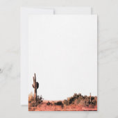 Waterverf Desert Wedding Invitation Kaart (Achterkant)