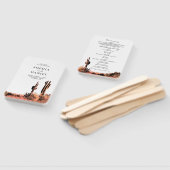 Waterverf Desert Wedding Program Fan Handwaaier (Niet-gemonteerd)