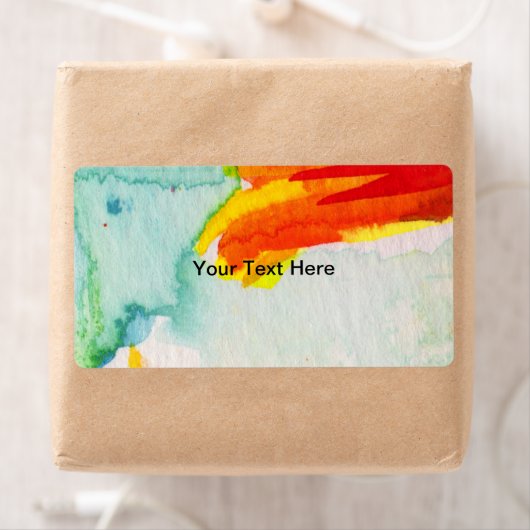 Waterverf Design Aangepaste labels (Insitu)