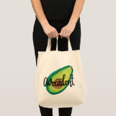 Waterverf design canvas tas, Avocadon niet Tote Bag (Voorkant (product))