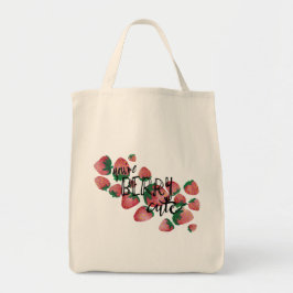 Waterverf Design Canvas tas, Berry Cute Tote Bag