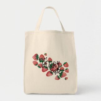 Waterverf Design Canvas tas, Berry Cute Tote Bag