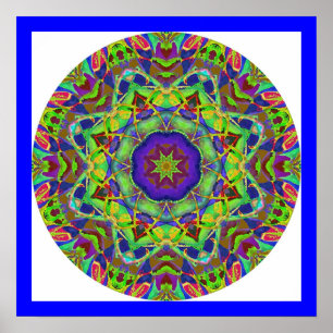 Waterverf Design Mandala Poster.3 Poster