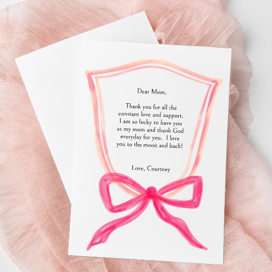 Waterverf design Moederdag Kaart BESTE MAMA OOIT