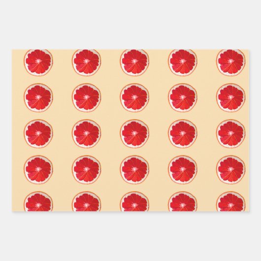 Waterverf design van citrusvruchten inpakpapier vel (Voorkant 3)