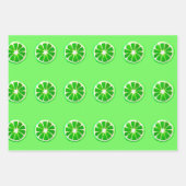 Waterverf design van citrusvruchten inpakpapier vel (Voorkant 2)