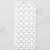 Waterverf Designer Blue Monogram Crest DIY Kaarten (Achterkant)