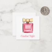 Waterverf Designer Parfum Gift Enclosure Notitiekaartje (Voorkant / Achterkant in situ)