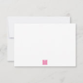 Waterverf Designer portemonnee handtas gepersonali Bedankkaart (Achterkant)