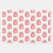 Waterverf Designer Schoenentas & Parfum Inpakpapier Vel (Voorkant 2)