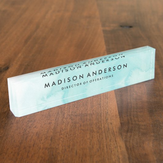 Waterverf Desk Name Bord Naambordje (Zijkant)