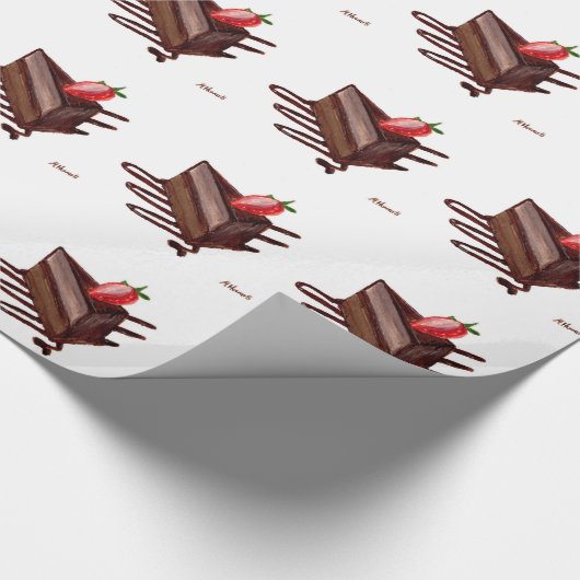 Waterverf dessert Baker Cadeaupapier (Hoek)