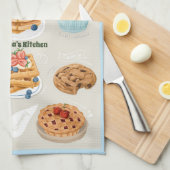 Waterverf Dessert Cake Cookie Pie Oma's Theedoek (Quarter Fold)