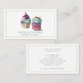 Waterverf Desserts Bakery Baker Dessert Catering Visitekaartje (Voorkant / Achterkant)