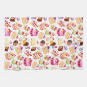 Waterverf Desserts en gebak Theedoek (Horizontaal)
