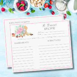 Waterverf desserts met mixer en Rozen recept