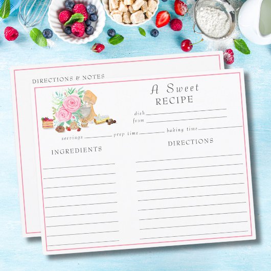 Waterverf desserts met mixer en Rozen recept