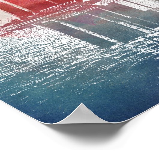 Waterverf Detroit Poster (Hoek)