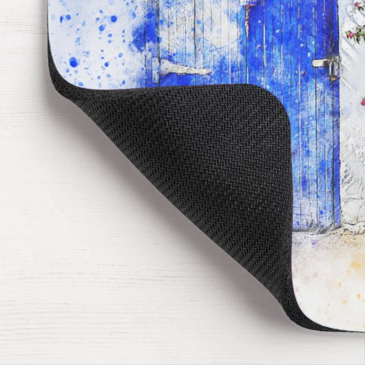 Waterverf deur muismat (Hoek)