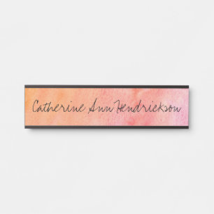 Waterverf Deurbordje