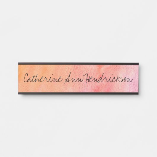 Waterverf Deurbordje (Voorkant)