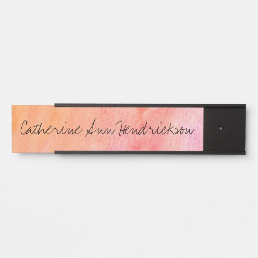 Waterverf Deurbordje (Voorkant)