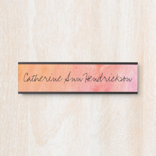 Waterverf Deurbordje (Voorkant)