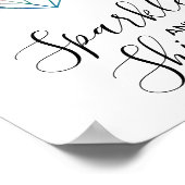 Waterverf diamanten quote met sparkle en Shine Poster (Hoek)