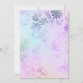 *~* Waterverf Diamond  Modern Wedding Kaart (Achterkant)