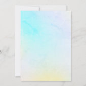 *~* Waterverf Diamond Pastel Beach bruiloft Kaart (Achterkant)