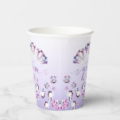 Waterverf Diamond Ze is een Gem Verjaardagspapier  Papieren Bekers (Rechts)