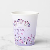 Waterverf Diamond Ze is een Gem Verjaardagspapier  Papieren Bekers (Voorkant)