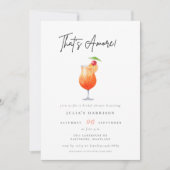 Waterverf die Amore Spritz Vrijgezellenfeest is Kaart (Voorkant)