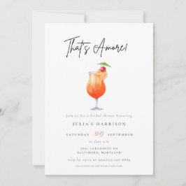 Waterverf die Amore Spritz Vrijgezellenfeest is Kaart