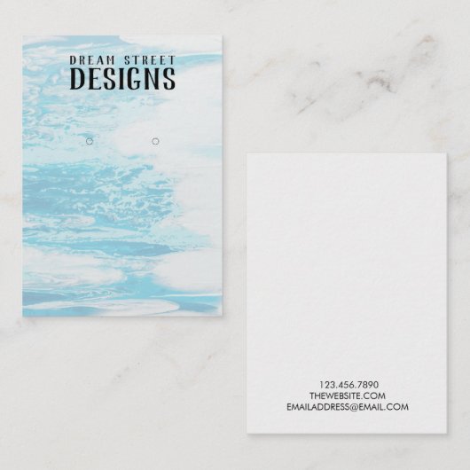 Waterverf die beeldscherm Kaart verdient Visitekaartje (Voorkant / Achterkant)