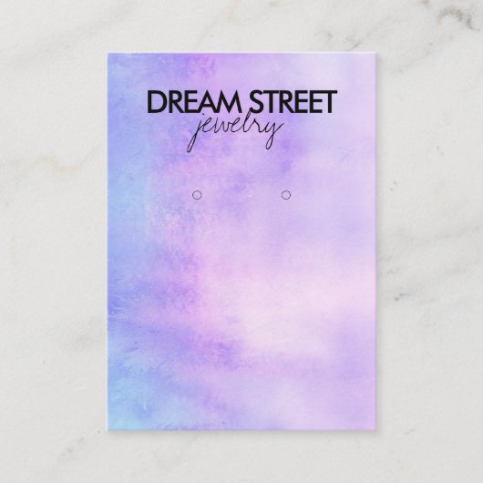 Waterverf die beeldscherm Kaart verdient Visitekaartje (Voorkant)