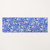 Waterverf die blauw Paars lederen patroon laat val Yogamat (Voorkant (horizontaal))