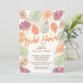 Waterverf die de Uitnodiging van de Bridal van de  (Staand voorkant)