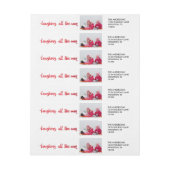 Waterverf die helemaal naar de feestdag lacht Foto (Vel)