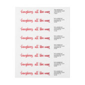 Waterverf die helemaal naar het vakantielabel lach (Vel)