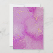 Waterverf die het Vrijgezellenfeest van de bloemen Kaart (Achterkant)