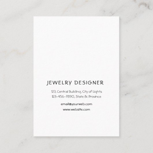 Waterverf die ontwerper oorwenst visitekaartje (Achterkant)