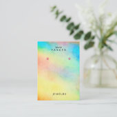 Waterverf die ontwerper oorwenst visitekaartje (Staand voorkant)