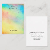 Waterverf die ontwerper oorwenst visitekaartje (Voorkant / Achterkant)