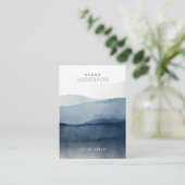 Waterverf die Visitekaartje voor beeldscherm verdi (Staand voorkant)