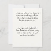  Waterverf Dier Baby Gym Baby shower Bedankkaart (Achterkant)